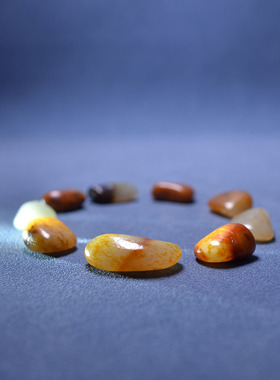 和田玉精品原籽原石无修多宝手链