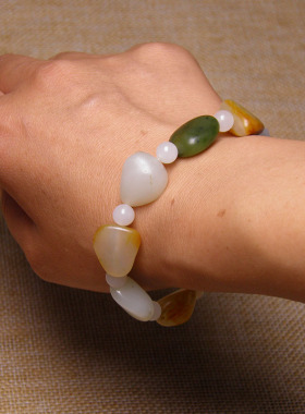 精品原籽原石男女款多宝手链手串