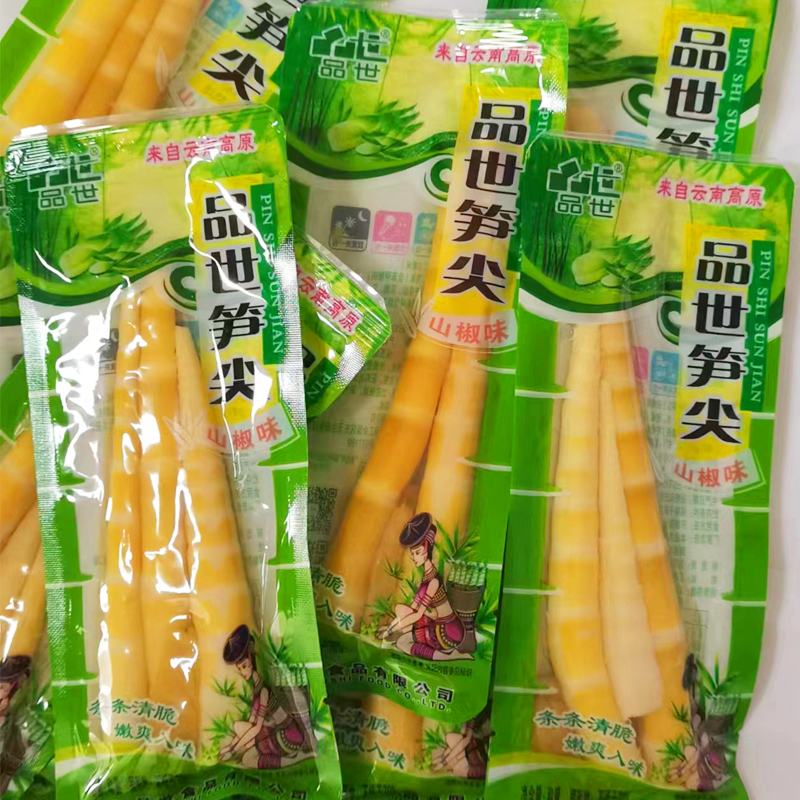 品世山椒笋尖泡椒竹笋方便小包装酸辣泡菜零食小吃素食休闲食品 - 图2