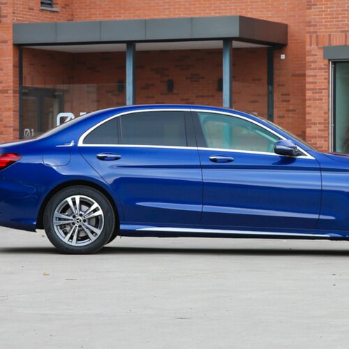 15-21款奔驰C级C200L/C260L/C180L车窗装饰条改装不锈钢车门亮条 - 图0