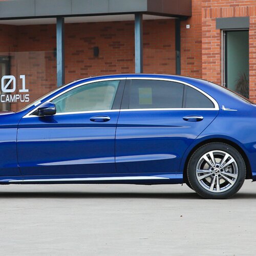 15-21款奔驰C级C200L/C260L/C180L车窗装饰条改装不锈钢车门亮条 - 图2