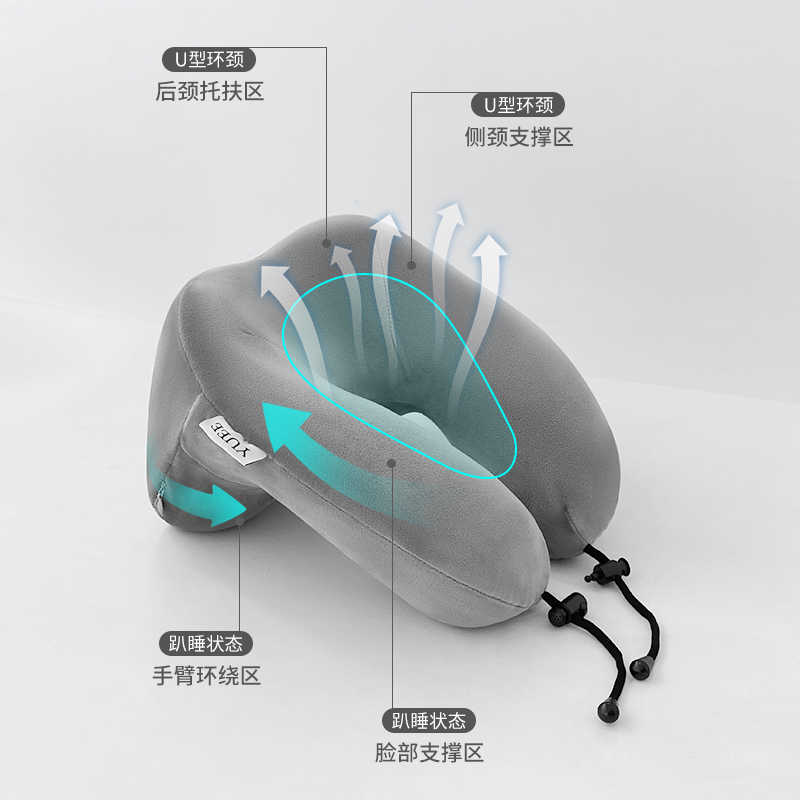 办公室午睡枕午休神器睡觉上班族记忆棉学生u型趴睡旅行护颈枕头 - 图1
