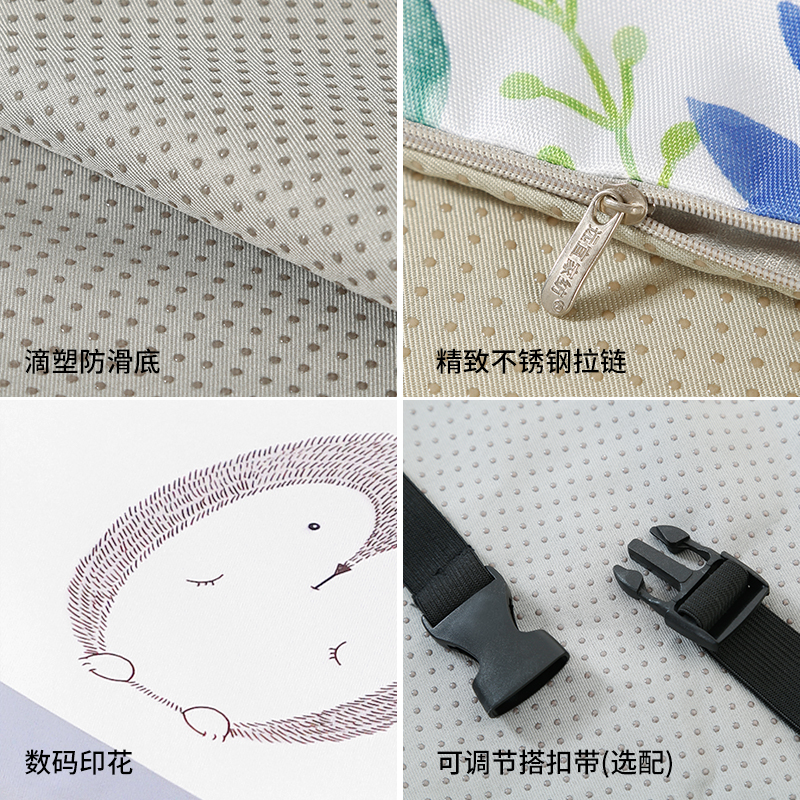 远宜家纺夏天透气冰丝坐垫套(不含芯)记忆棉夏季椅垫座垫套家用 - 图3