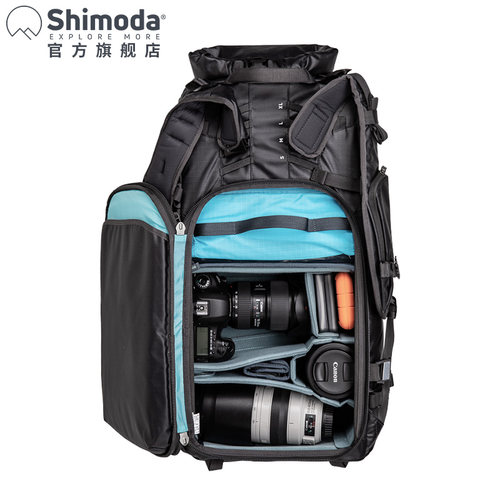Shimoda摄影包专业户外双肩微单反登山相机包Action X30/50/70L新 - 图1
