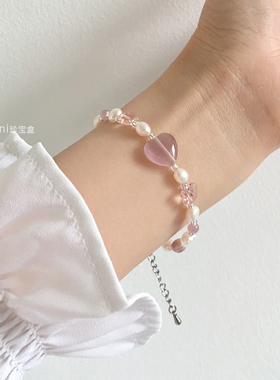 轻芭蕾风浪漫又仙气爱心猫眼石