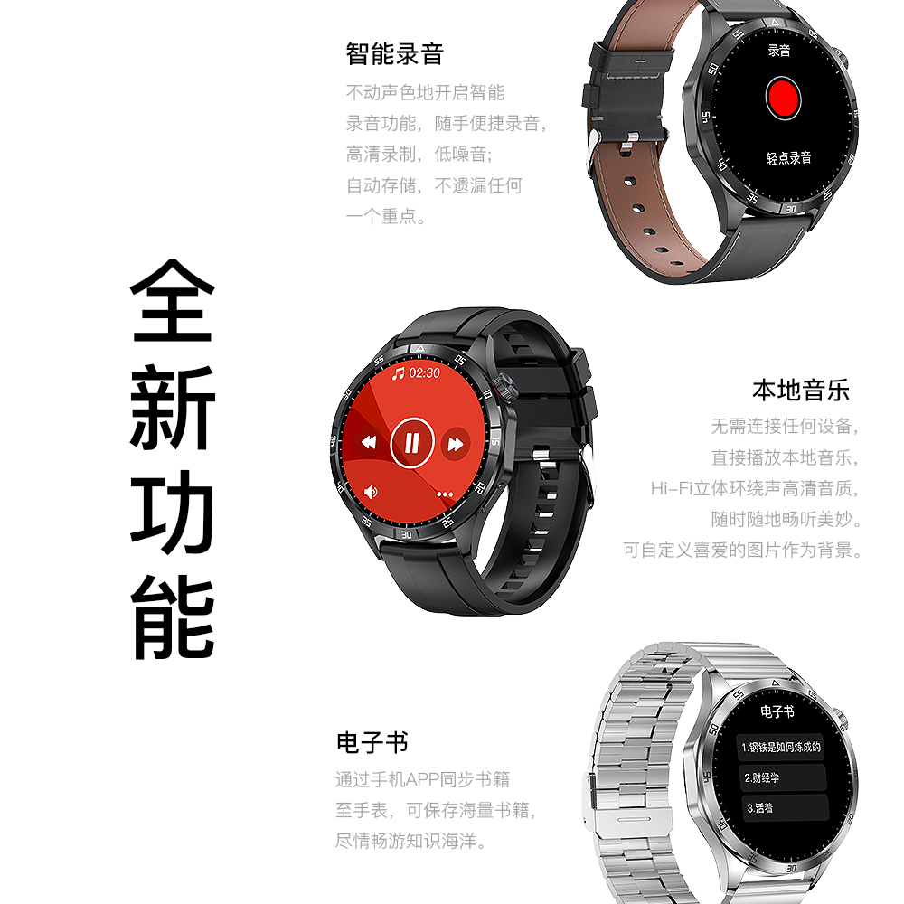 华强北新款watch gt4 max智能手表保时捷amoled屏男款微穿戴运动 - 图2