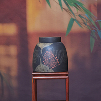 Built Water Purple Pottery Yunnan Special handmade pure handmade Chen Seven-inscription small tea jar Tea Tea Jar WAKE TEA POT