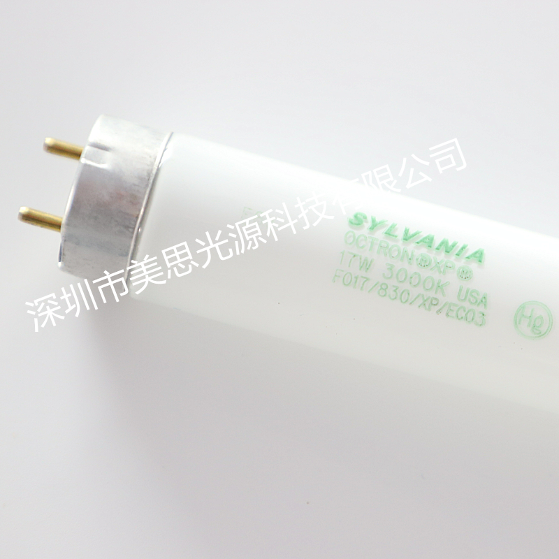 对色灯管 喜万年SYLANIA F017 830 XP ECO 17W 3000K 标准光源 - 图1