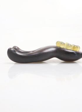紫光檀木羊角珠面部按摩器眼部+