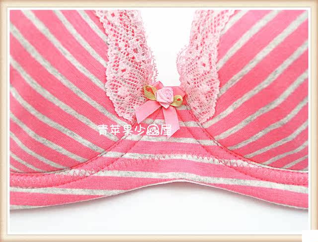 Yilanfen striped lace girls underwear 2 pieces