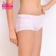 Pure cotton little girl's breathable mid-rise boxer briefs