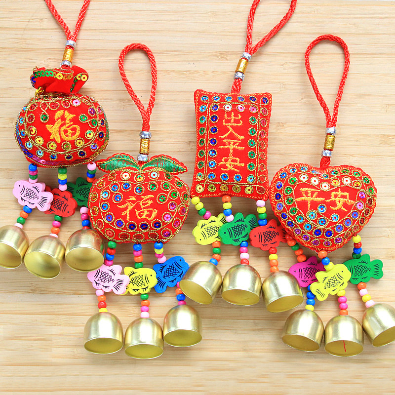 马年春节装饰喜庆节庆用品挂饰热卖刺绣亮片虎头福袋香包香囊挂件,淘宝优惠券,粉丝福利购,淘宝优惠卷