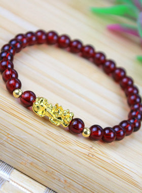 千顺万喜石榴石手串手链