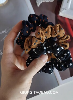 复古文艺风星星雪纺大肠发圈