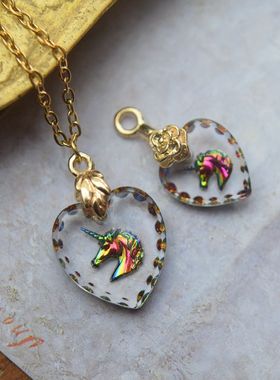 贝玛出品西德琉璃卡梅奥人像项链