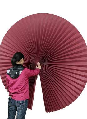 中国风纸扇展会布置婚庆现场造型