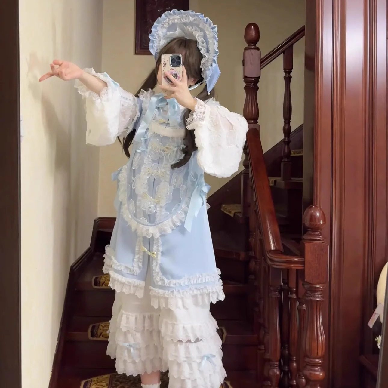 小欣原创爱丽丝的游园惊梦汉洋折衷亚文化中华风新中式国风套装裙,淘宝优惠券,粉丝福利购,淘宝优惠卷