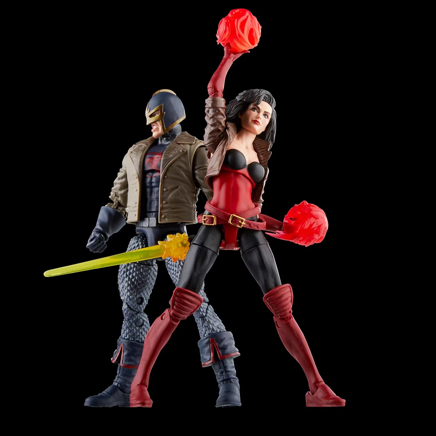 正版 Marvel Legends 黑骑士 瑟西 二人套6寸可动人偶模型 - 图0