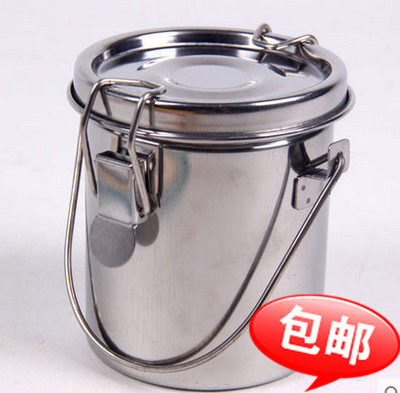 密封型不锈钢洗笔器洗笔筒油壶洗笔桶不锈钢油画洗笔器防漏油壶 - 图0