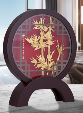 节节高升立体金箔画竹子