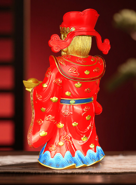 八方来财全铜文财神爷供奉神像