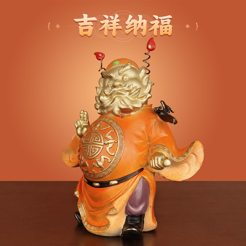 《钟馗赐福》全铜天师钟馗摆件客厅家居招财乔迁新居装饰工艺礼品 - 图1