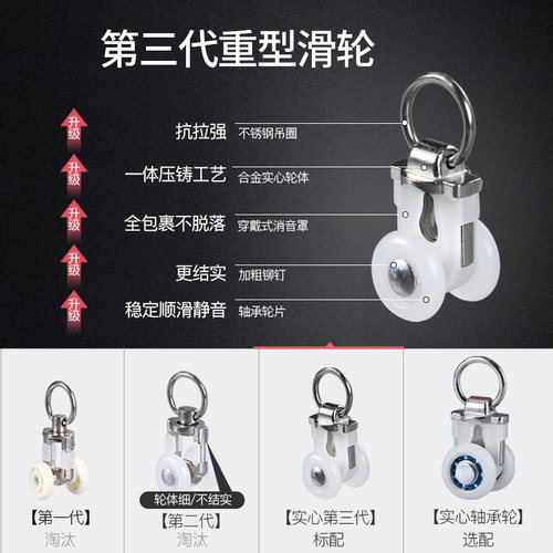致尚连体窗帘轨道双轨静音顶装滑轮直轨飘窗UL型窗帘盒铝合金定制 - 图2