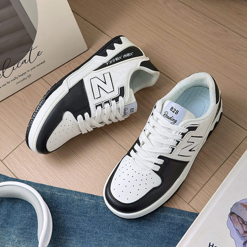 新百伦2026冬季新款黑白百搭板鞋平底增高爆款运动休闲鞋子男女款,淘宝优惠券,粉丝福利购,淘宝优惠卷