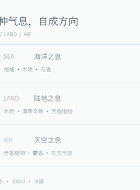 梅赛德斯奔驰天空之息陆地之息海洋之息男士香水100ml