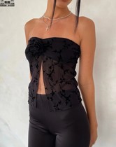 Motel Rocks womens clothing UK straight mail UO new products NICOLA Black Breasted Butterfly Shirts