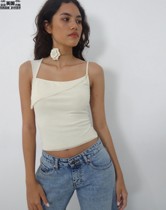 Motel Rocks Womens Clothing UK Direct Mail UO SAMBU Asymmetrical Shoulder Strap Mesh Blouse