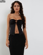 Motel Rocks Womens Clothing UK Direct Mail UO New Pint BREA Tight Black Smear