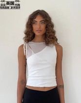 Motel Rocks Womens Clothing UK Direct Mail UO New Pint Moni Shoulder Strap Tether Snowspinning Vest