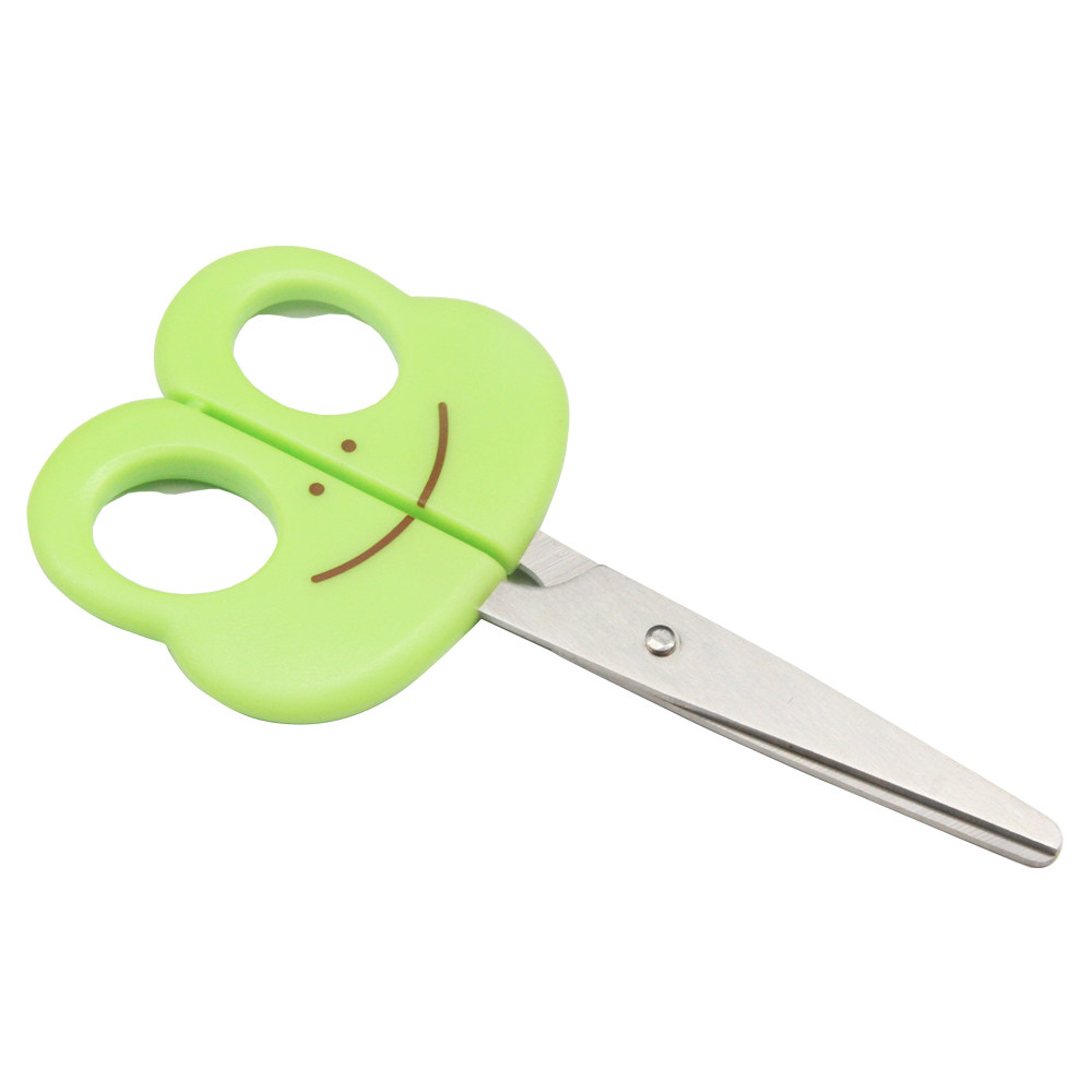 得力幼儿手工剪纸专用剪刀 安全不伤手圆角 6031儿童学生手工剪刀