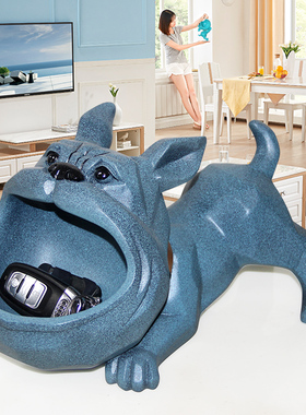 创意进门口玄关钥匙收纳摆件乔迁新居北欧ins现代简约招财猫摆件