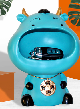 玄关钥匙收纳摆件现代轻奢装饰品