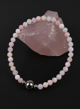 天然奶油粉澳宝手链女温柔