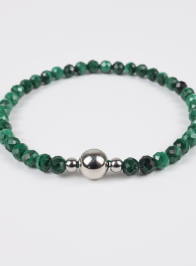 天然正品孔雀石手链男女款