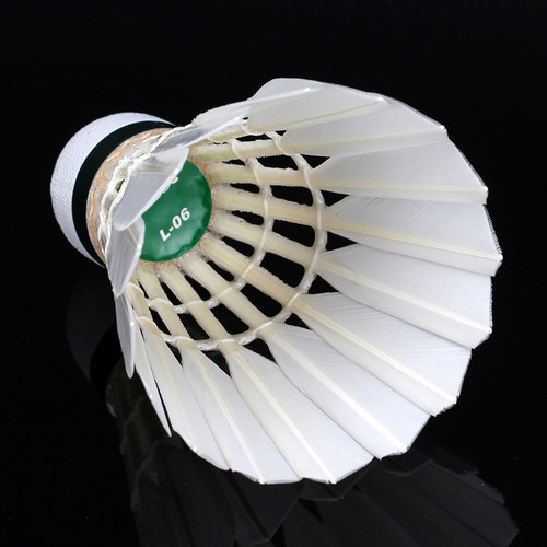 正品翎美L-06羽毛球12只装耐打王飞行稳定场馆训练比赛用球不易烂 - 图2
