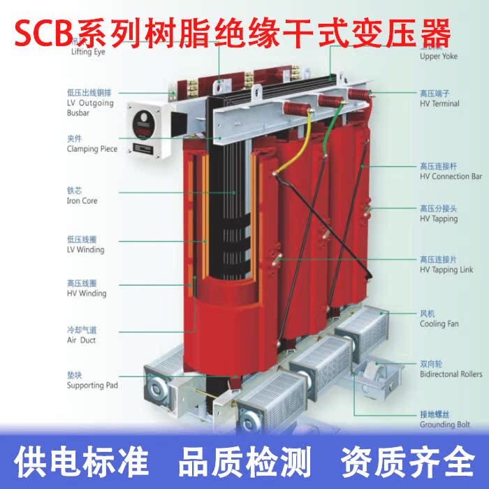 惠州SCB13系列树脂绝缘干式变压器 10KV供配电配电房专用变压器 - 图1