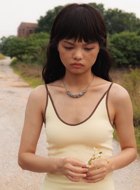 Okkkkbang小众手工金属编织项链