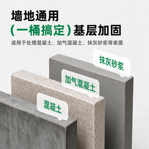 三棵树界面剂墙固地固固砂剂固砂宝混凝土增强剂拉毛内墙加固剂 - 图1