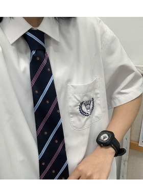 领花学生制服免打女款套装配饰