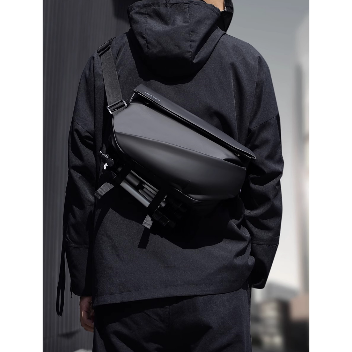 French MlCANl KONS men's crossbody bag commuter chest bag men's messenger bag backpack sports shoulder bag trendy