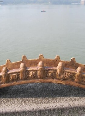 民安桥陶瓷假山盆景平安拱桥