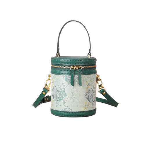 真皮水桶包材料包diy手工包包自配布防尘袋改造半成品发财桶牛皮 - 图3