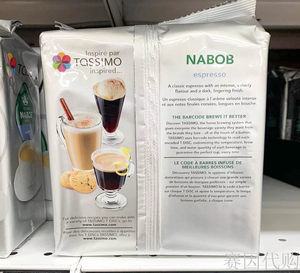 加拿大TASSIMO胶囊咖啡NABOB ESPRESSO意式14粒适用博世咖啡机