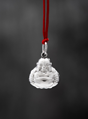 弥乐佛吊坠纯银中国风女