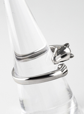 马个性戒指开口纯银饰男女欧美