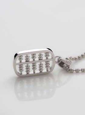 小算盘吊坠925纯银女中国风小众